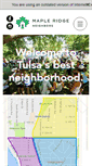 Mobile Screenshot of mapleridgeneighborhood.com