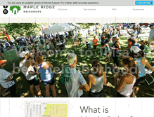 Tablet Screenshot of mapleridgeneighborhood.com